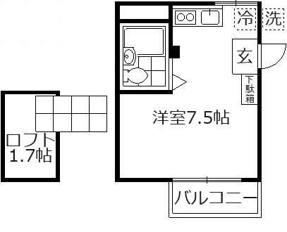 【富士見市上沢のアパートの間取り】