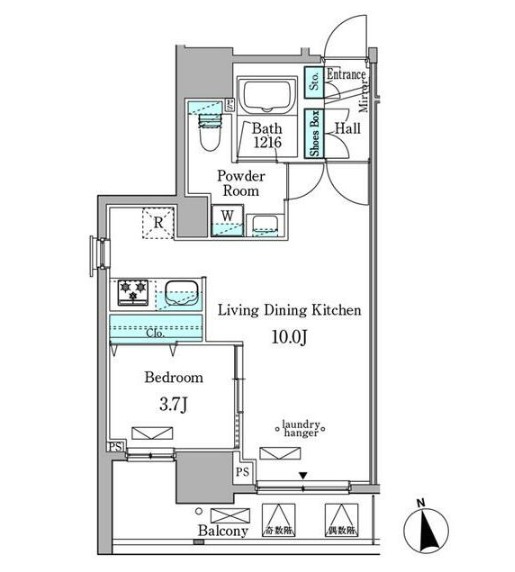 【ミリアレジデンス新宿御苑の間取り】