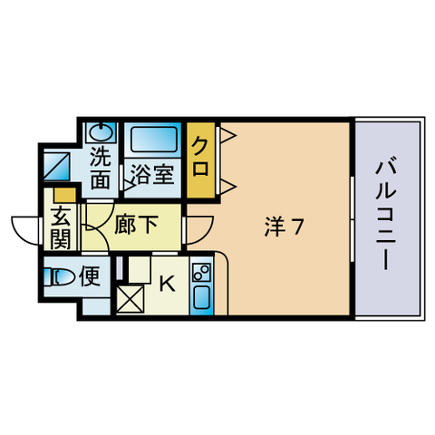 グラシオッソグランデ空港東の間取り