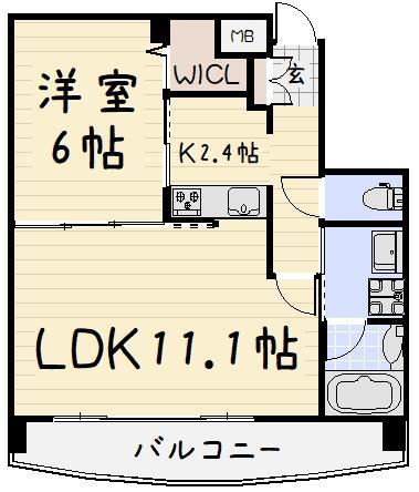 サンシャインプリンセス北九州の間取り