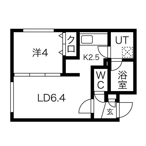 グランヴェール北円山の間取り