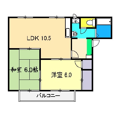 フレグランスKの間取り