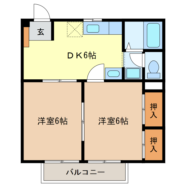 メゾンシティコートの間取り