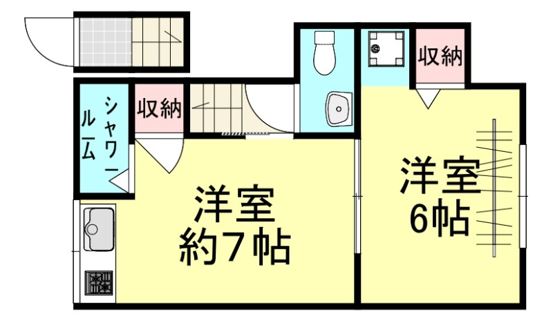 山口ハイツの間取り