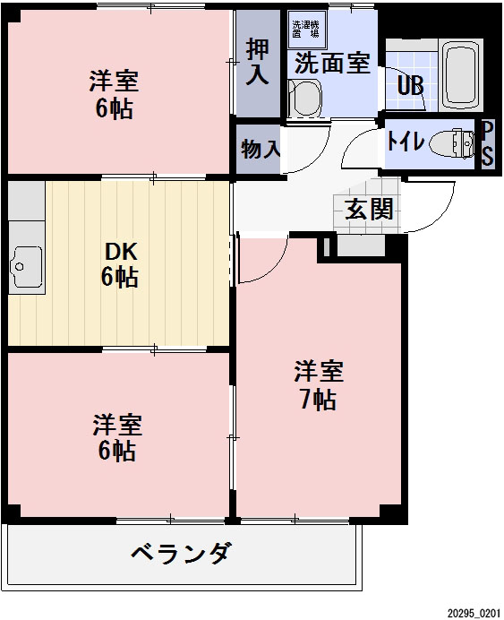 【グリーンリーフ堂満Ａの間取り】