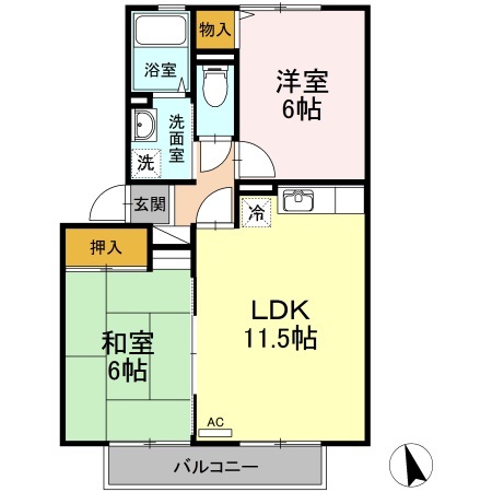 アドミラーブル　Ａ棟の間取り