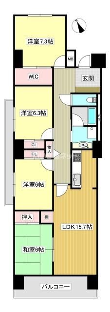 コンフォート籠原南の間取り