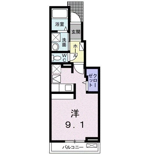 桑名市大字大仲新田のアパートの間取り