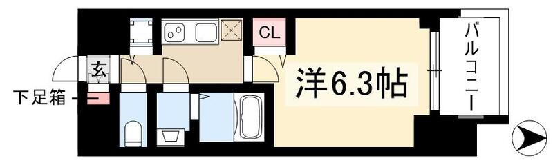 プレサンス丸の内城雅の間取り