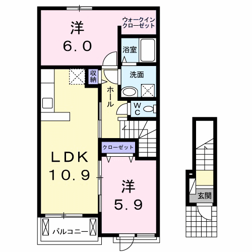 【アンシャンテIIの間取り】