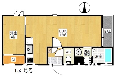 福岡市早良区野芥のアパートの間取り