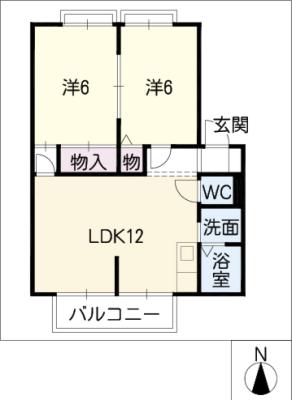 ドルチェ各務原Ａ．Ｂ．Ｃ．Ｄ棟の間取り