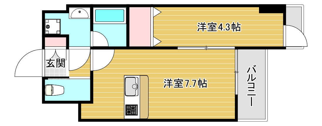 プレジオ難波ASIANの間取り