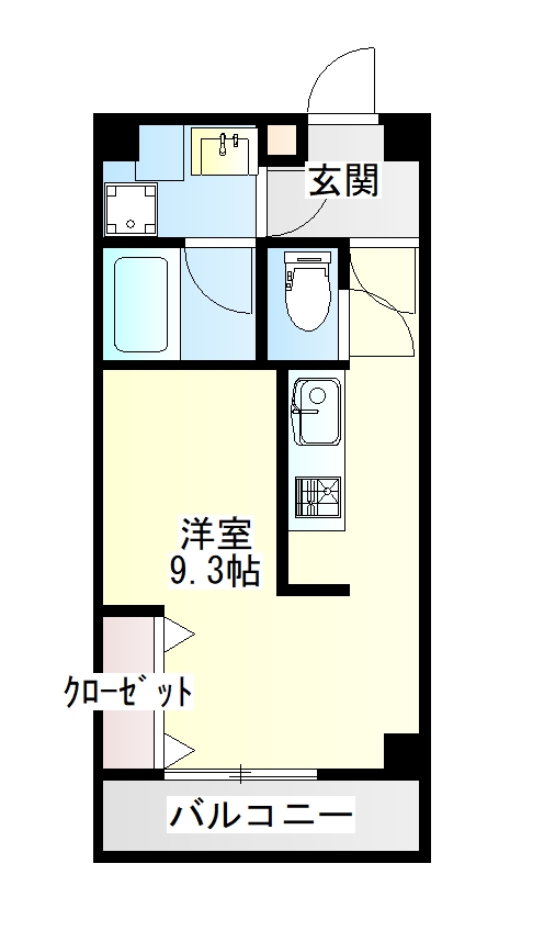 仙台市青葉区宮町のマンションの間取り