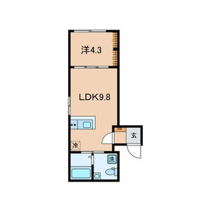 新宿区片町のマンションの間取り