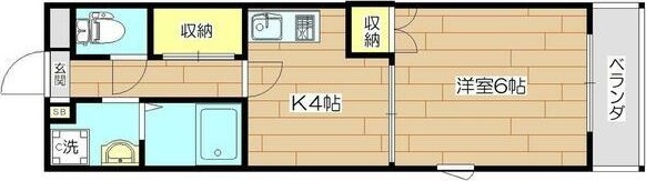 【豊中市稲津町のマンションの間取り】