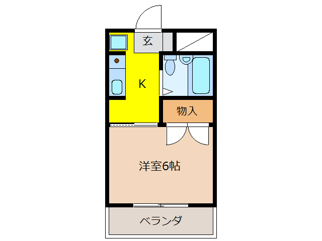 大垣市見取町のマンションの間取り