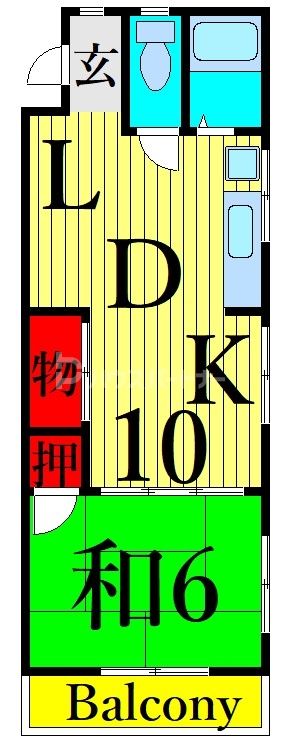 渡辺マンションの間取り