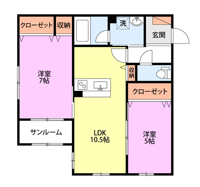 シャンドラの間取り