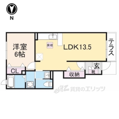 メゾンズタカマツＢの間取り