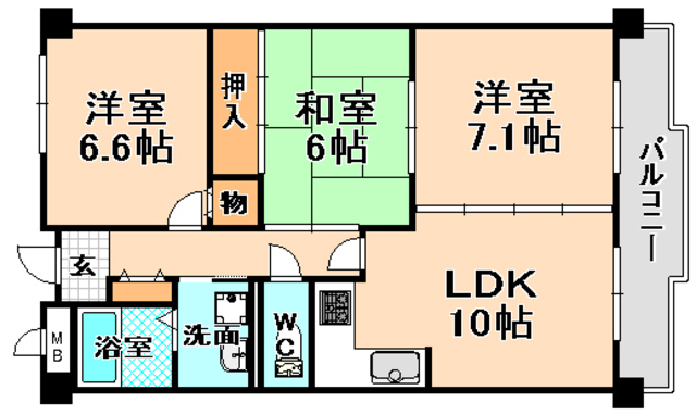 第二吉田ハイツの間取り