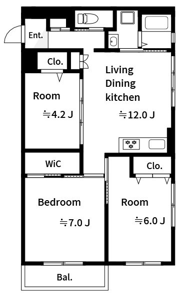 北砂4丁目住宅の間取り