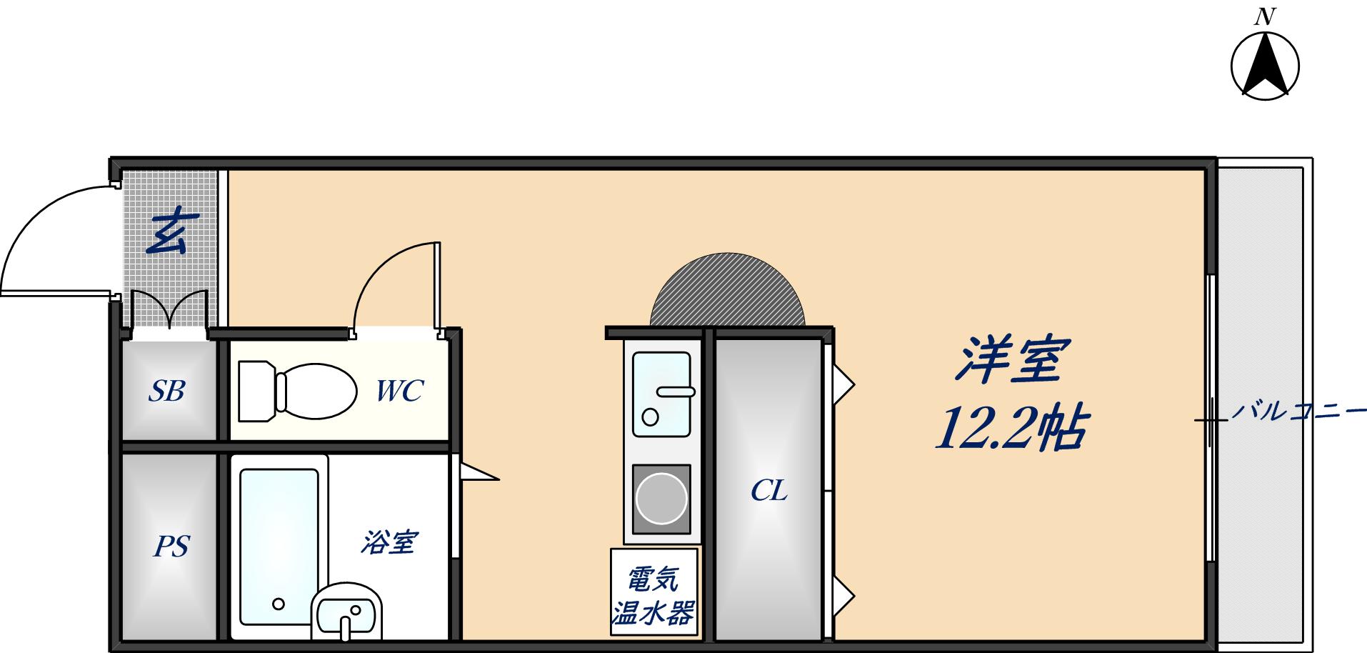 アルテハイム東大阪の間取り