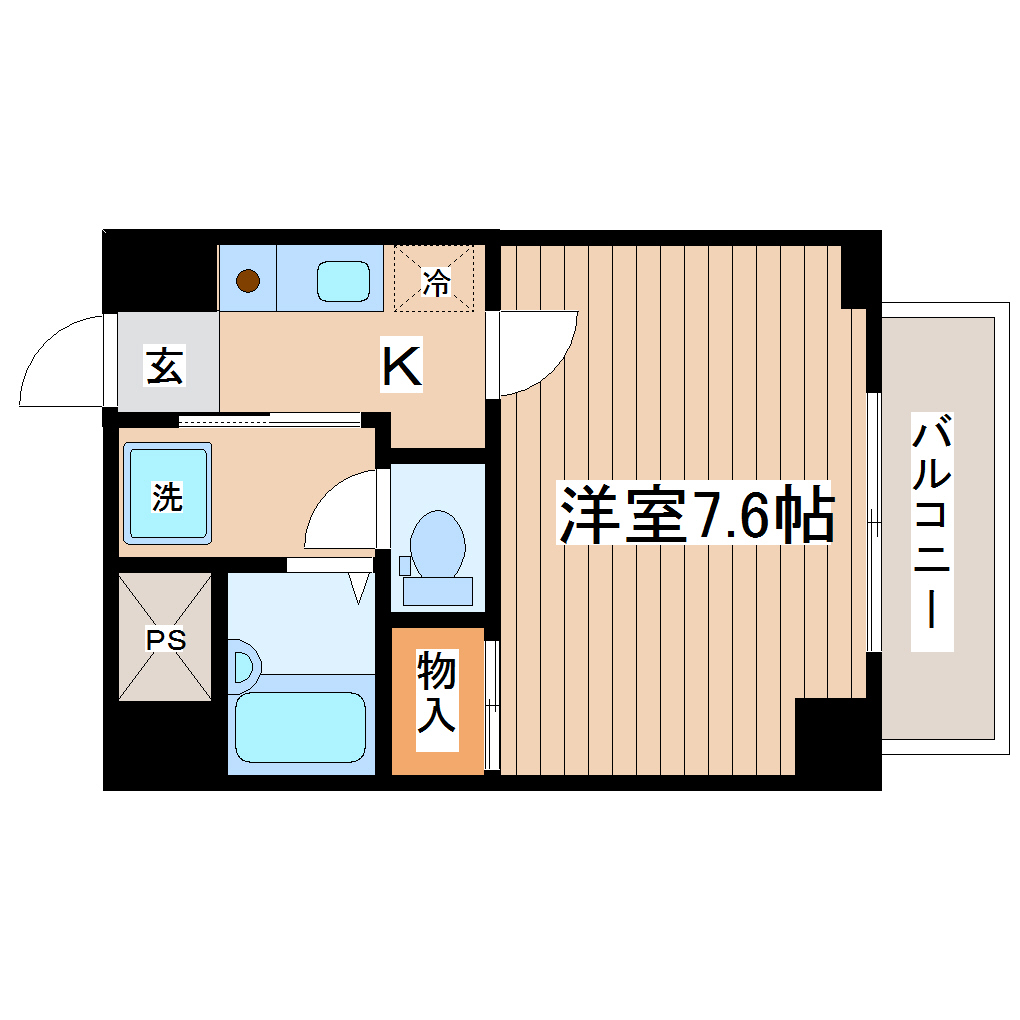 多賀城ロジュマンG棟の間取り