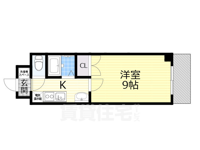 大阪市住吉区我孫子のマンションの間取り