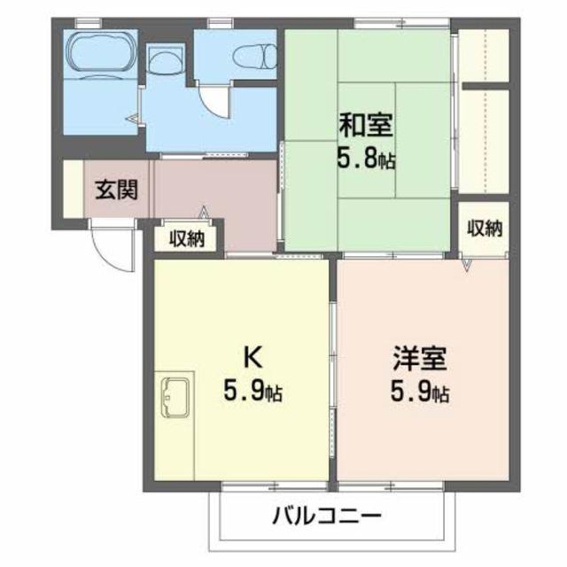 パークタウン弐番館の間取り