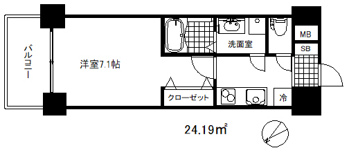 アドバンス三宮シュロスの間取り