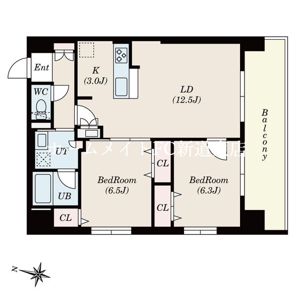 COH　RESIDENCE　札幌の間取り