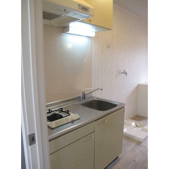 キッチン　１口ガスコンロのシステムキッチン