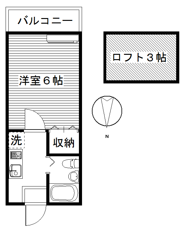 シャルマン日高の間取り写真