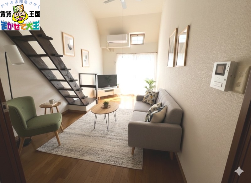 居室・リビング　家具・インテリアはＣＧです