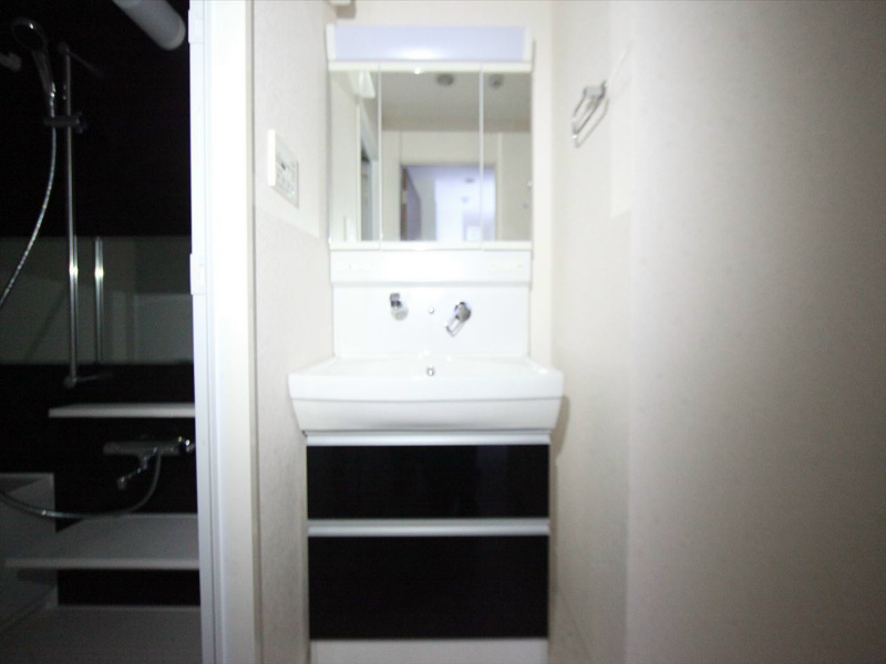 洗面設備　脱衣所　独立洗面台（シャンプードレッサー）洗濯機用意できます