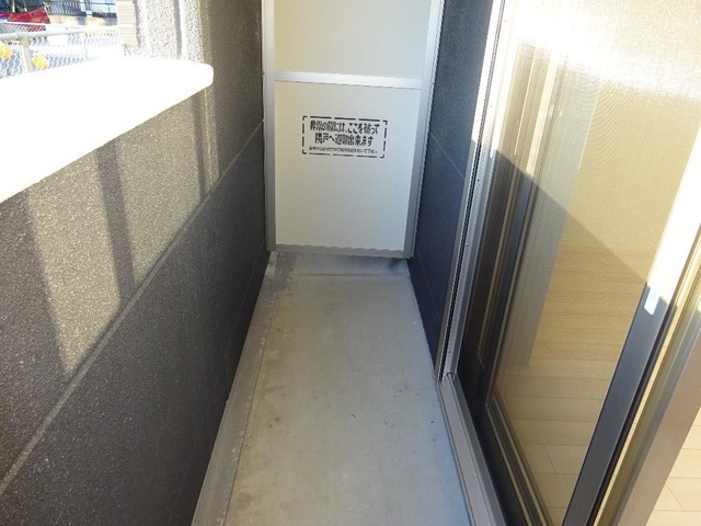 バルコニー　西向き