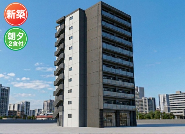 建物外観　完成予想図（仮称：学生会館 Uni E’meal 新潟寄居町