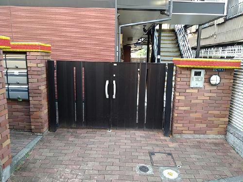 エントランス　オートロックゲート設置