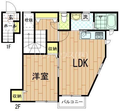 東急東横線 元住吉駅 徒歩30分 2階建 築22年の間取り写真