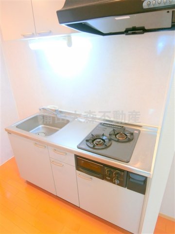 キッチン　2口グリル付システムキッチン