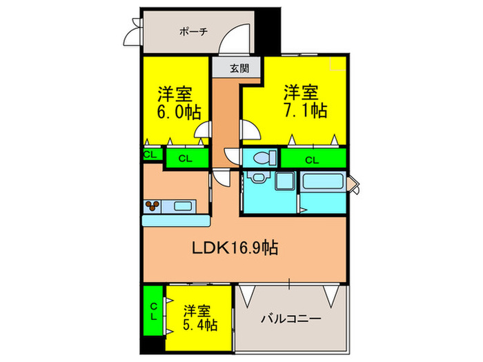 ラヴィ-ダの間取り写真