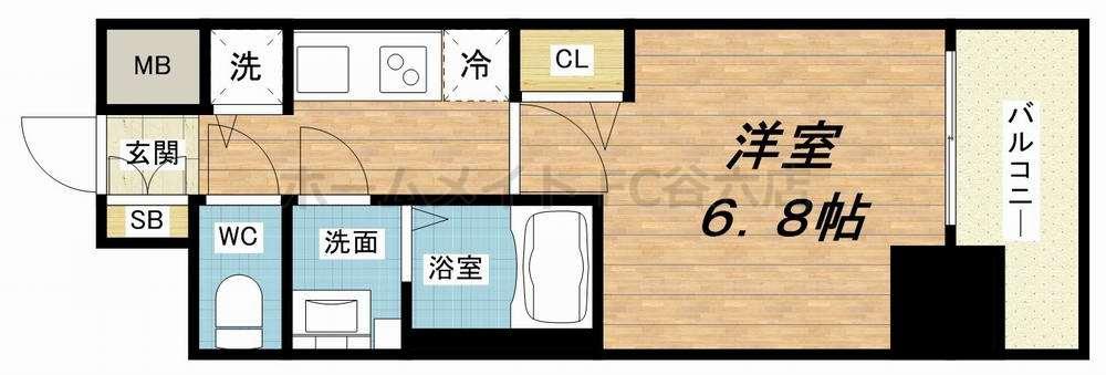 プレサンス立売堀パークシティの間取り写真