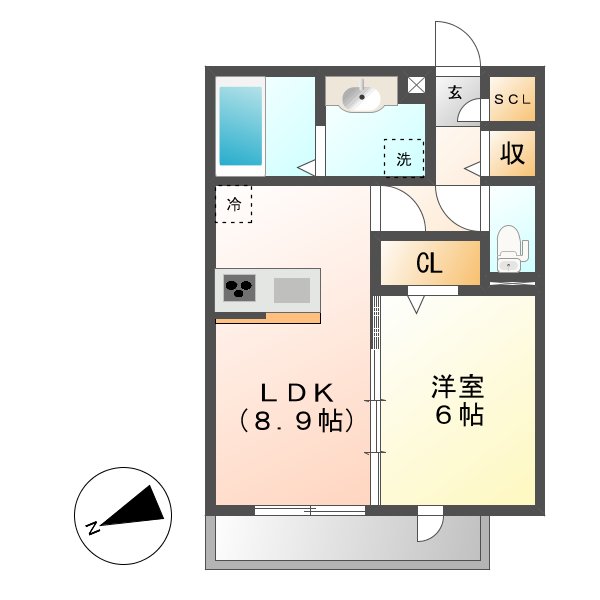 エポラール東別院の間取り写真
