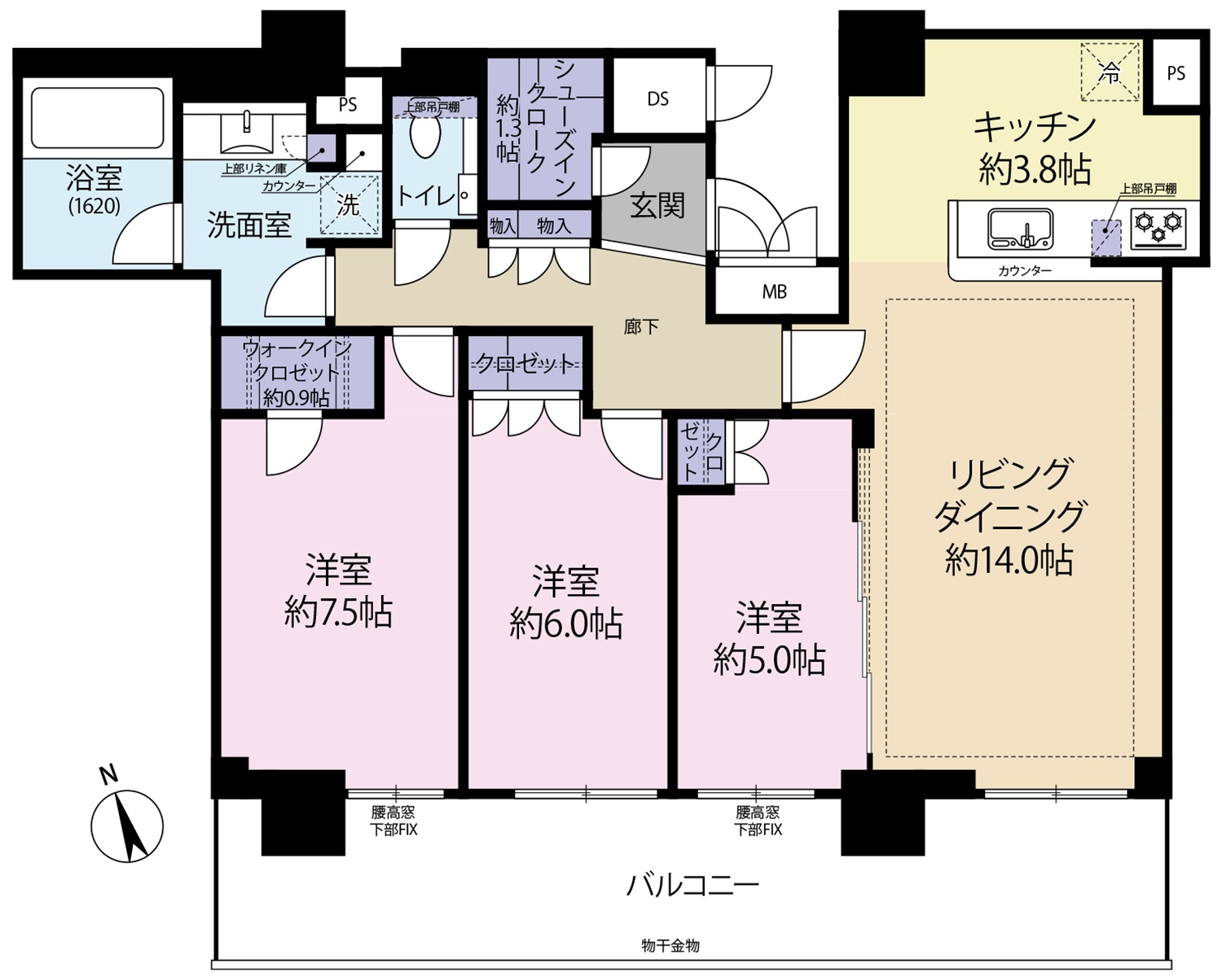 宇都宮PEAKSの間取り