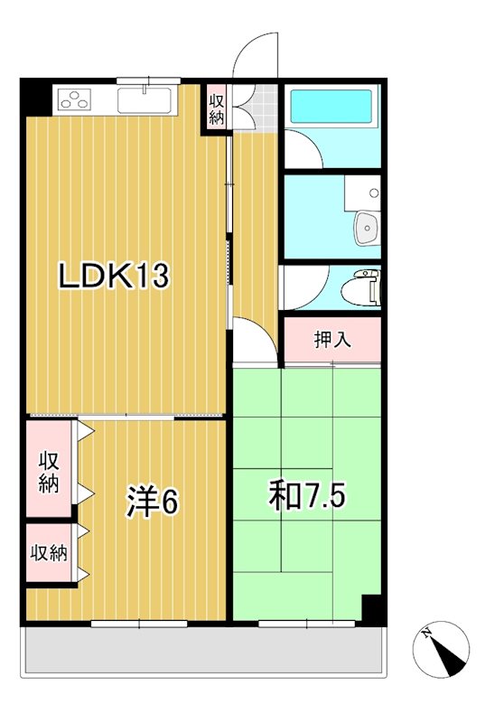 アプリコット多賀の間取り