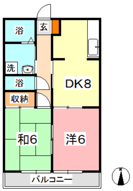 【リバティ安原IIの間取り】