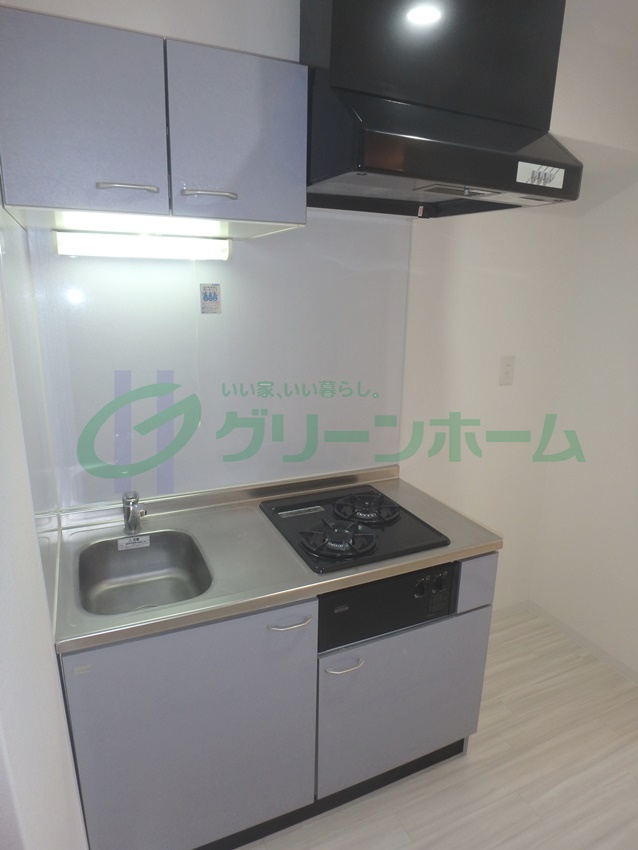地下鉄谷町線 谷町九丁目駅 徒歩1分 10階建 築21年のキッチン写真