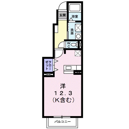 アメニティ中島Ｂの間取り