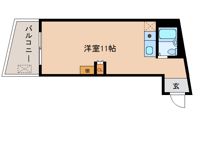 伊勢市常磐のマンションの間取り